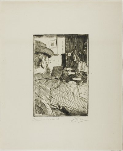 Albert Besnard e il suo modello da Anders Leonard Zorn