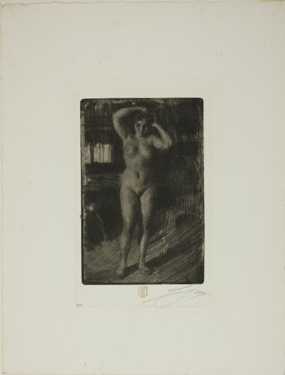 Anna si pettina da Anders Leonard Zorn