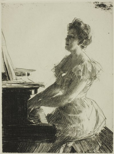 Al Pianoforte da Anders Leonard Zorn