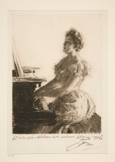 Al pianoforte da Anders Leonard Zorn