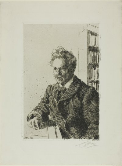 August Strindberg da Anders Leonard Zorn