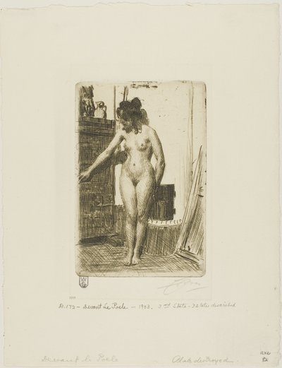Davanti alla stufa da Anders Leonard Zorn