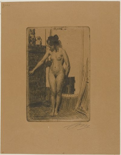 Davanti alla stufa da Anders Leonard Zorn