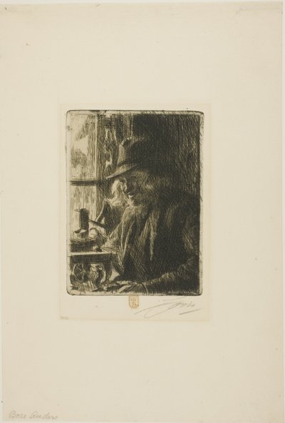 Bosl Anders, orologiaio a Mora da Anders Leonard Zorn