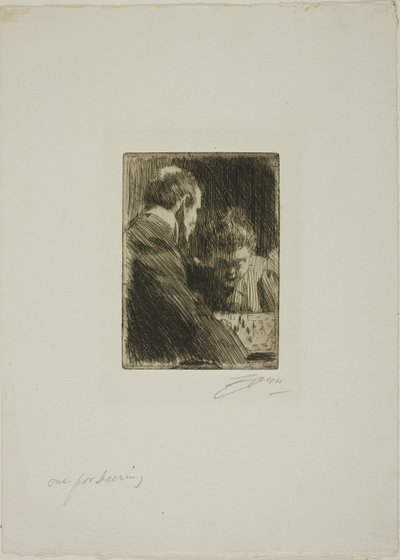 Giocatori di scacchi da Anders Zorn