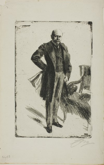 Colonnello Lamont I (intera figura) da Anders Leonard Zorn