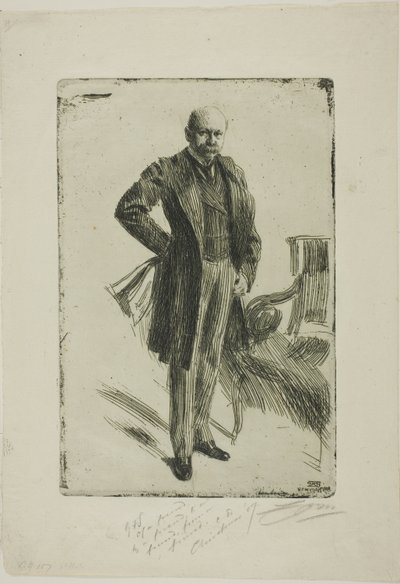 Colonnello Lamont I (intera figura) da Anders Leonard Zorn