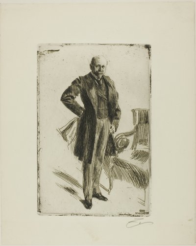 Colonnello Lamont I (intera figura) da Anders Leonard Zorn