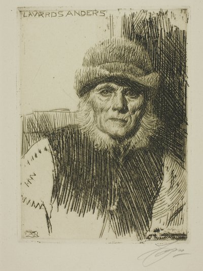 Contadino di Dalecarlia (Lavards Anders) da Anders Leonard Zorn