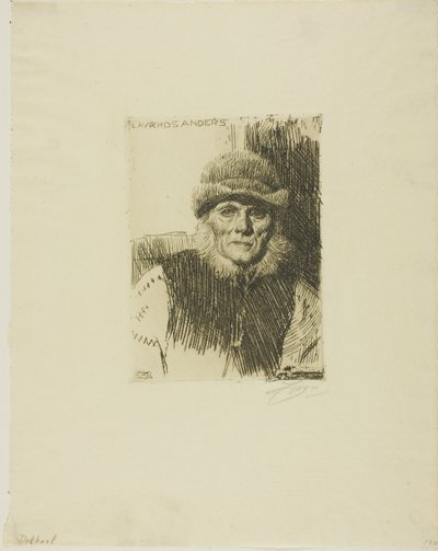 Contadino di Dalecarlia (Lavards Anders) da Anders Leonard Zorn