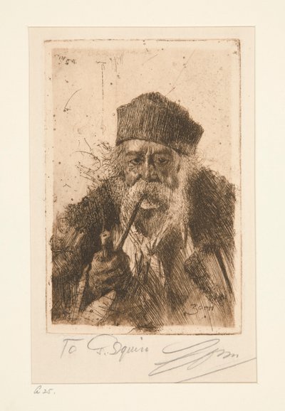 Boia di Siebenburger (Zingaro ungherese) da Anders Leonard Zorn