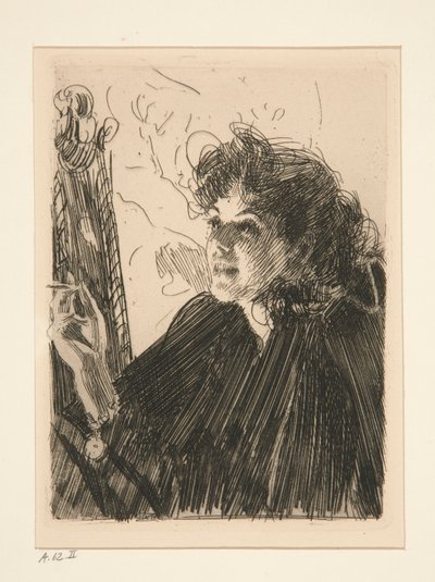 Ragazza con sigaretta II da Anders Leonard Zorn