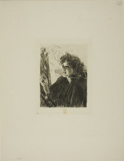 Ragazza con sigaretta II da Anders Leonard Zorn