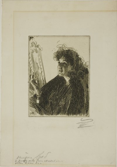 Ragazza con sigaretta I da Anders Leonard Zorn