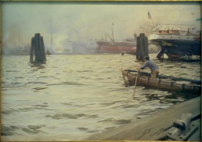 Porto di Amburgo da Anders Leonard Zorn