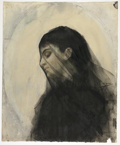Testa di donna velata da Anders Zorn