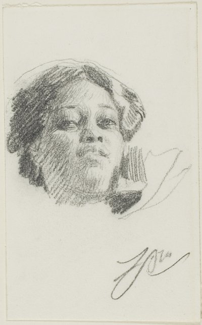 Testa di donna da Anders Zorn