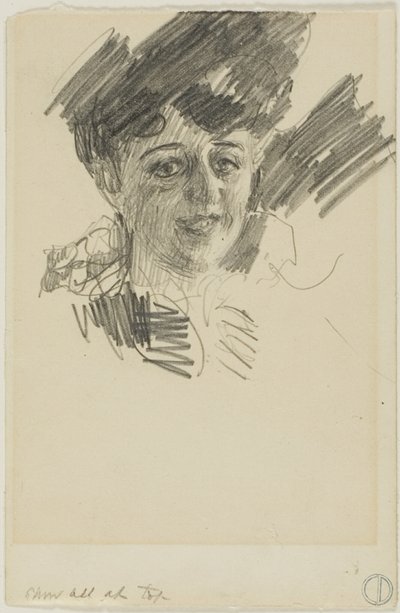 Testa di donna da Anders Zorn