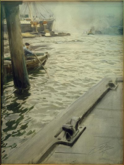 Nel porto di Amburgo da Anders Leonard Zorn