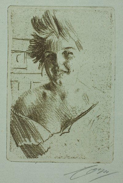 Modello che Ride I da Anders Leonard Zorn
