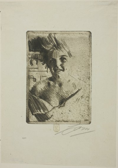 Modello che ride I da Anders Leonard Zorn