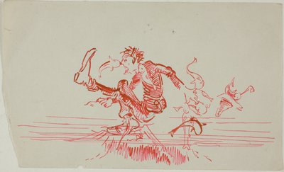 Uomo attaccato da diversi pesci da Anders Zorn