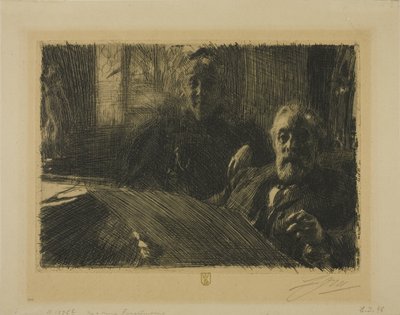 Il signor e la signora Fürstenberg da Anders Leonard Zorn