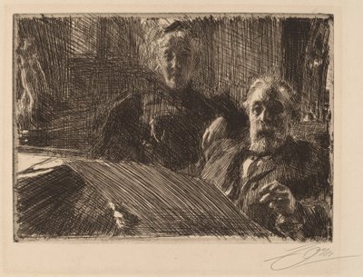 Il signore e la signora Furstenburg da Anders Leonard Zorn