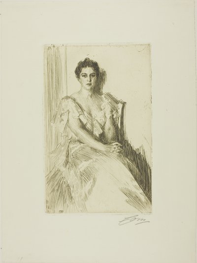 Mrs. Cleveland II da Anders Leonard Zorn