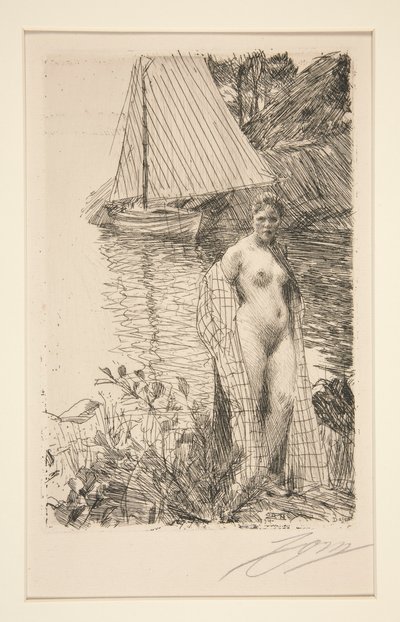 Il mio modello e la mia barca da Anders Leonard Zorn
