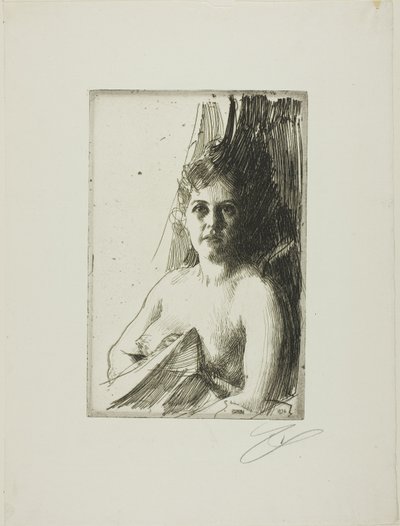 Studio di nudo III da Anders Leonard Zorn