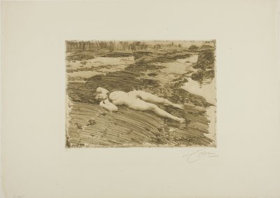Sulla sabbia da Anders Leonard Zorn