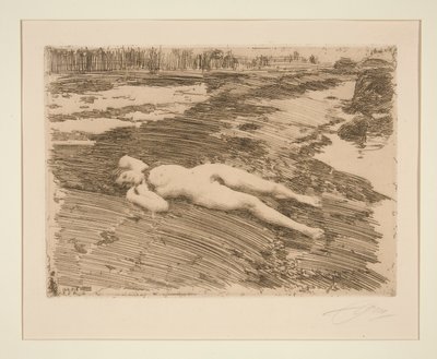 Sulla sabbia da Anders Leonard Zorn