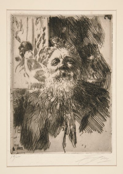 Ritratto di A. Rodin da Anders Leonard Zorn