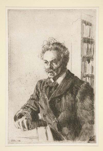 Ritratto di August Strindberg da Anders Leonard Zorn