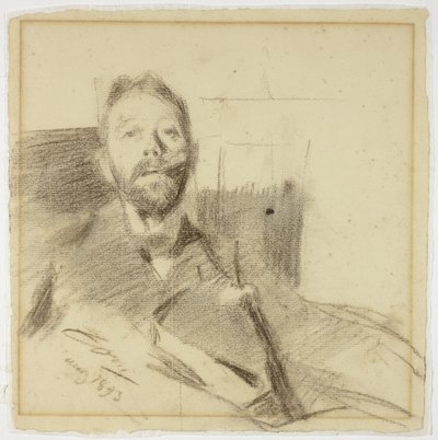 Ritratto di Charles Deering da Anders Leonard Zorn