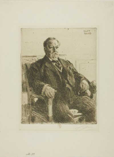Presidente William H. Taft da Anders Leonard Zorn