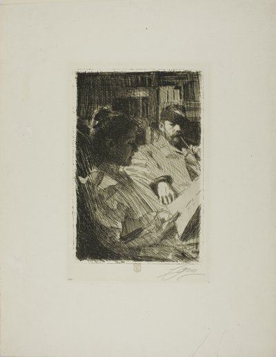 Lettura (Mr. e Mrs. Ch. Deering) da Anders Leonard Zorn