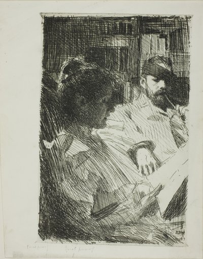 Lettura (Mr. e Mrs. Ch. Deering) da Anders Leonard Zorn