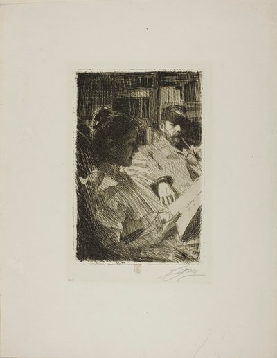 Lettura (Mr. e Mrs. Ch. Deering) da Anders Zorn
