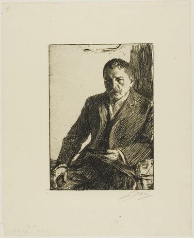 Autoritratto 1904 II da Anders Leonard Zorn