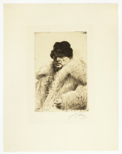 Autoritratto 1916 da Anders Leonard Zorn