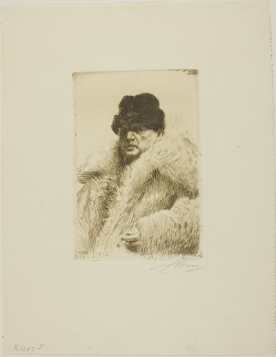 Autoritratto 1916 da Anders Leonard Zorn