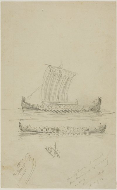 Schizzo del veliero del capitano Anderson da Anders Zorn