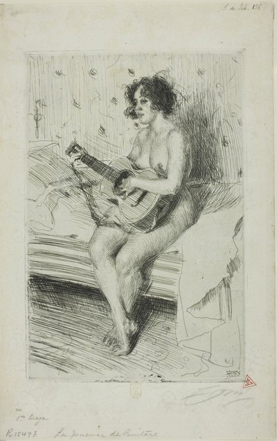 Il Suonatore di Chitarra da Anders Leonard Zorn