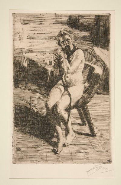 Il nastro per capelli, 1912 da Anders Leonard Zorn