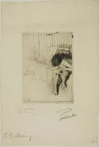 Modello stanco da Anders Leonard Zorn