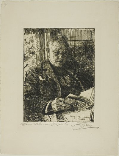 Compagno di viaggio (Sig. Ch. Deering) da Anders Leonard Zorn