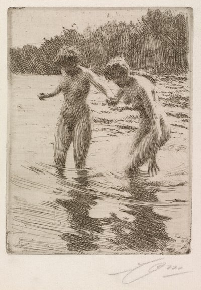Due bagnanti da Anders Leonard Zorn