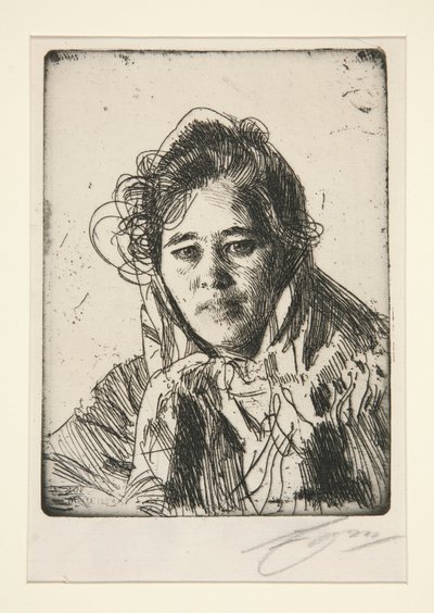 Giovane ragazza di Mora (Krakberg) da Anders Leonard Zorn